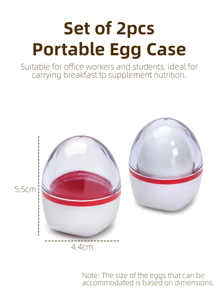 Boîte Range-Oeufs Étanche 2 Pièces avec Protection Choc