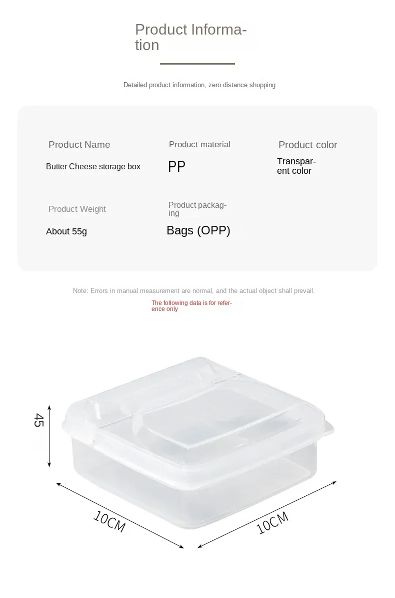 Boîte de Rangement Frigo Hermétique pour Fromage 350ml