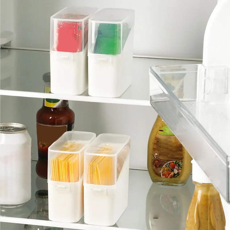 Boîte hermétique de rangement pour fromage | Organiseur frigo transparent
