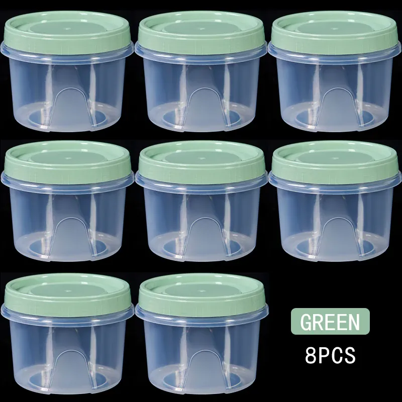 Boîte de Rangement Frigo Hermétique 500ml | 8 Pièces Empilables