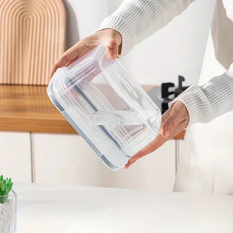Bacs de Rangement Hermétiques Multiusages 4 Pièces pour Aliments