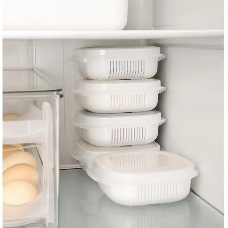 Bac de Conservation Alimentaire 31 Pièces Hermétique pour Frigo