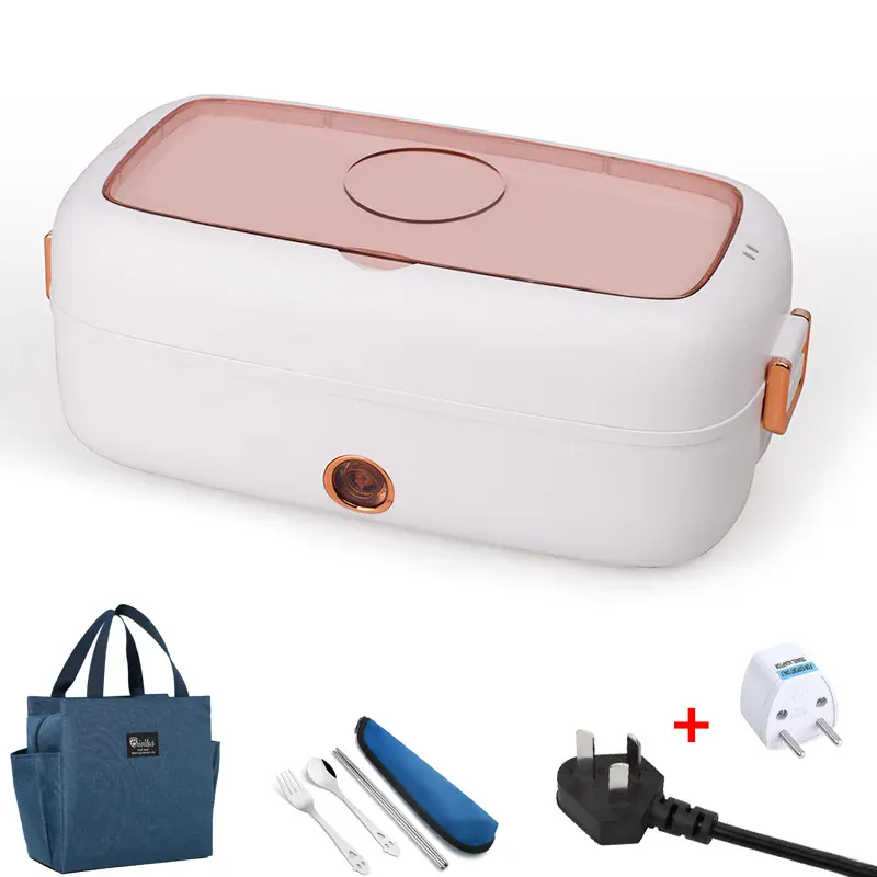 Lunch Box Chauffante Électrique 800 ml — Cuve Inox, 70 °C, USB et Secteur 220 V