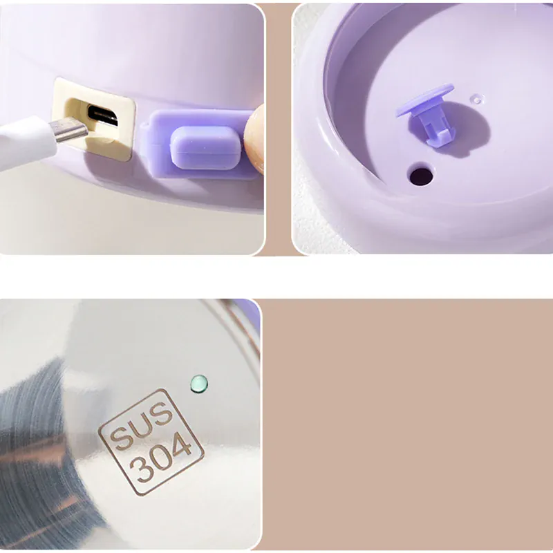 Lunchbox Chauffante USB 600 ml — Acier Inoxydable 304, 60 °C, Étanche
