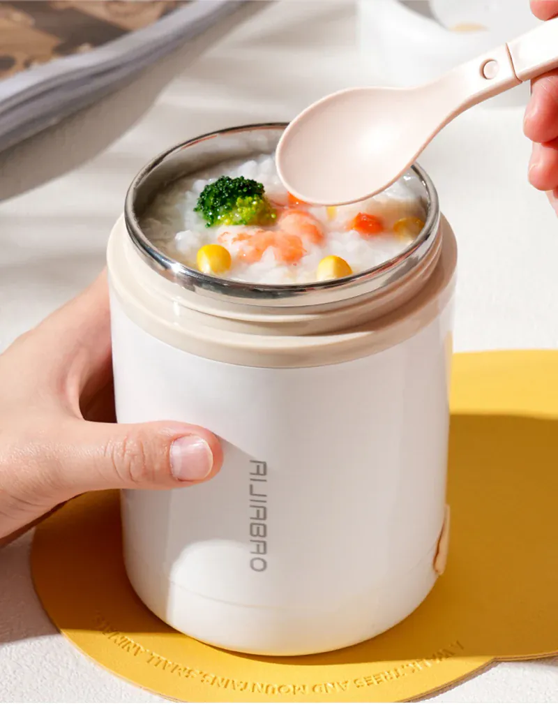 Lunchbox Chauffante USB 600 ml — Acier Inoxydable 304, 60 °C, Étanche