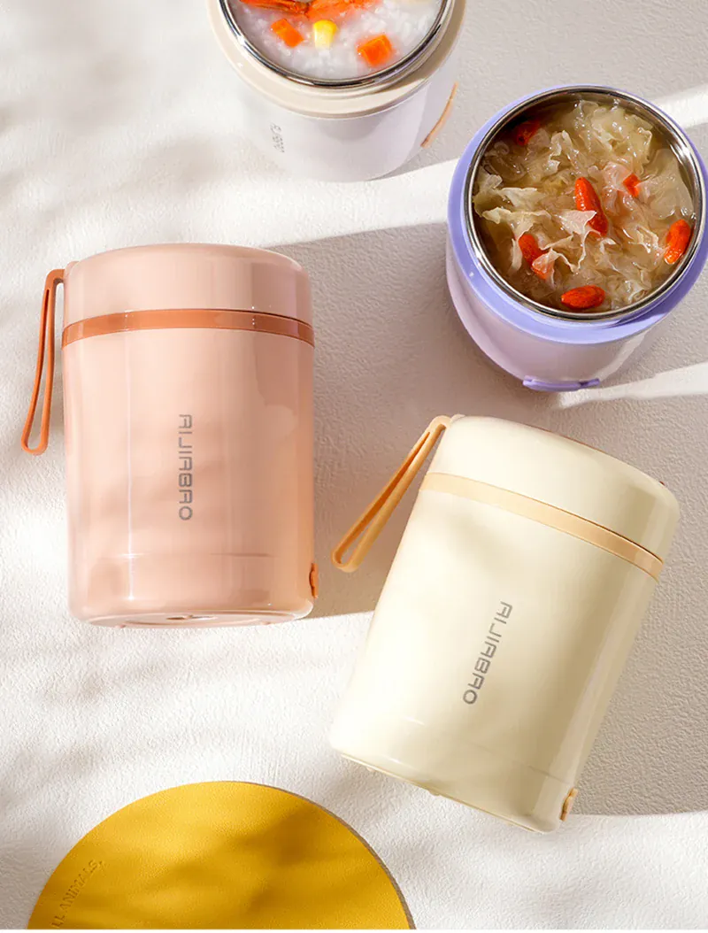 Lunchbox Chauffante USB 600 ml — Acier Inoxydable 304, 60 °C, Étanche
