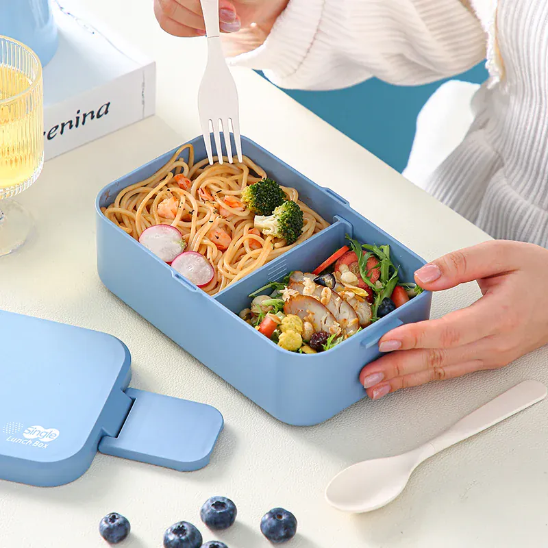Bento 2 Étages Bambou 760ml + 1200ml | Micro-ondable et Compartimenté