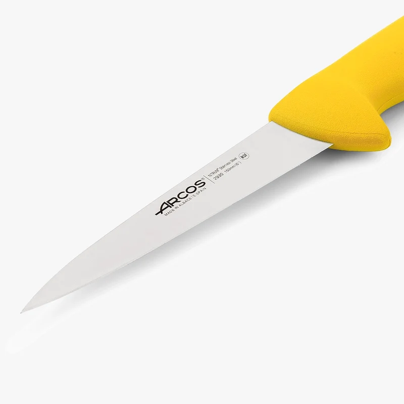 Cuchillo Carnicero color amarillo Serie 2900 150 mm