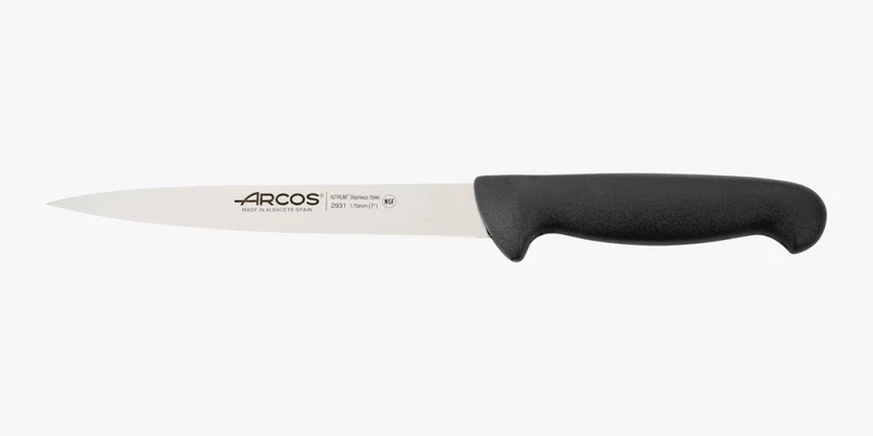 Cuchillo Lenguado Color Negro Serie 2900 170 mm