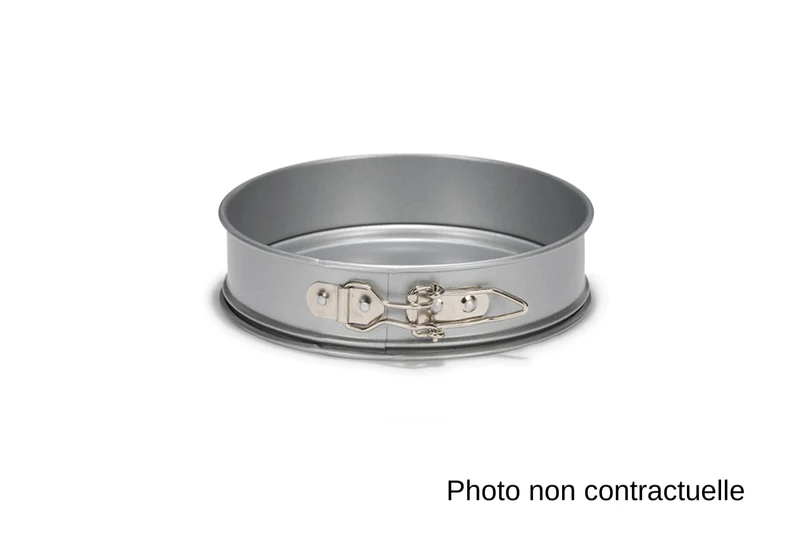 Moule à charnière anti-adhésif fond amovible 12cm