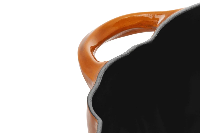 Cocotte Staub citrouille en fonte émaillée orange 24cm