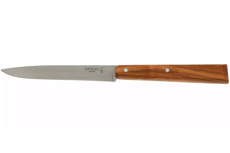 Couteau de table Opinel Bon Appétit Bois n°125 lame 11cm en inox manche en olivier