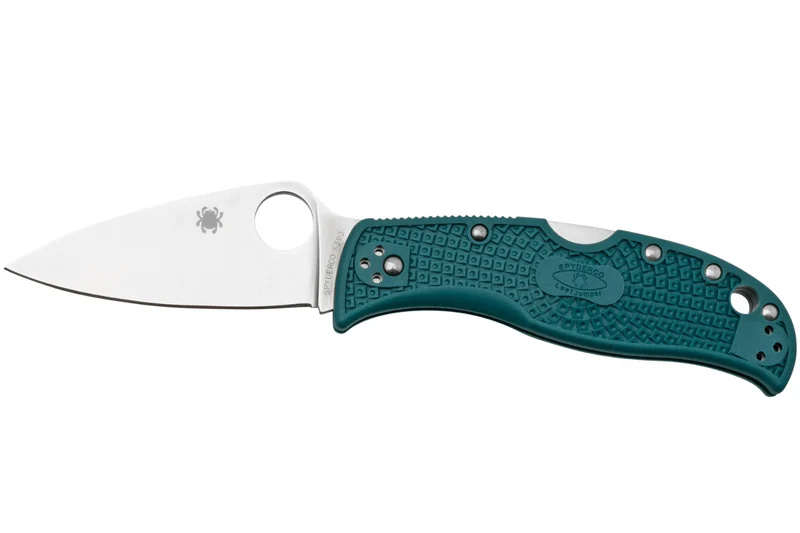 Couteau pliant Spyderco LeafJumper C262PBLK390 manche nylon / fibre de verre bleu 11,3cm