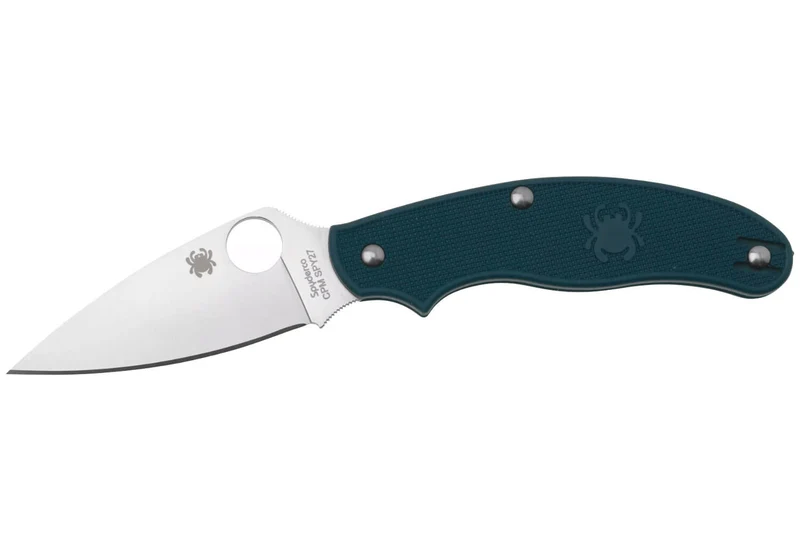 Couteau pliant Spyderco UK Penknife C94PCBL manche en nylon / fibre de verre bleu foncé 10cm