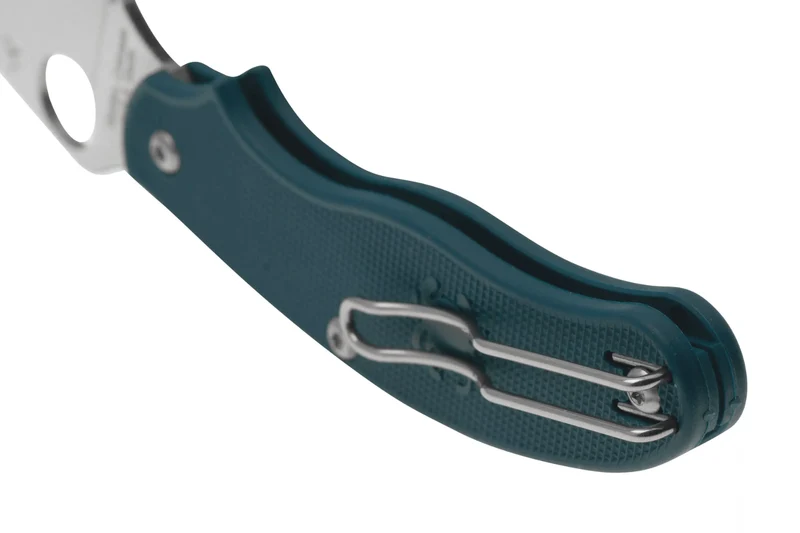 Couteau pliant Spyderco UK Penknife C94PCBL manche en nylon / fibre de verre bleu foncé 10cm