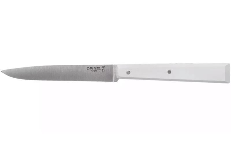 Couteau de table Opinel Bon Appétit Bois n°125 lame 11cm en inox manche en charme blanc