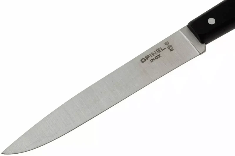 Couteau de table Opinel Bon Appétit Bois n°125 lame 11cm en inox manche en charme noir