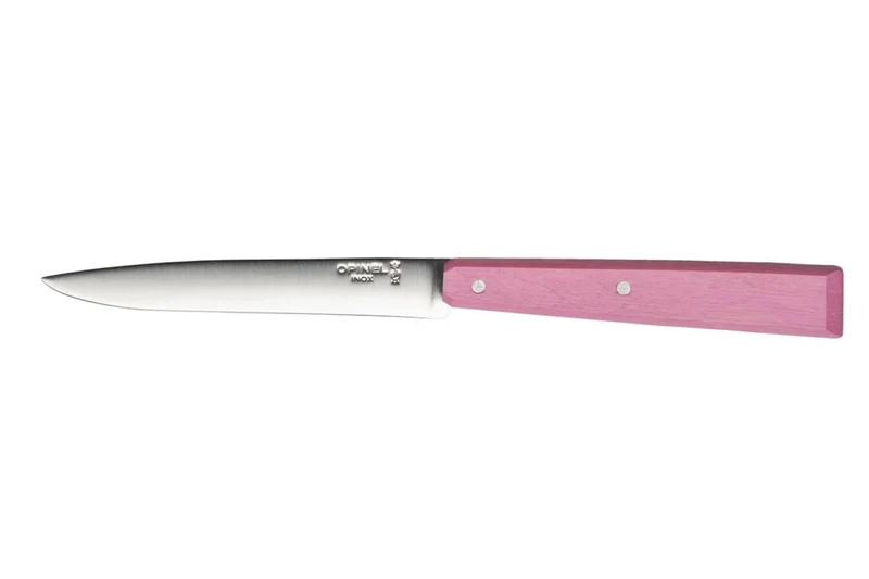 Couteau de table Opinel Bon Appétit Bois n°125 lame 11cm en inox manche en charme rose