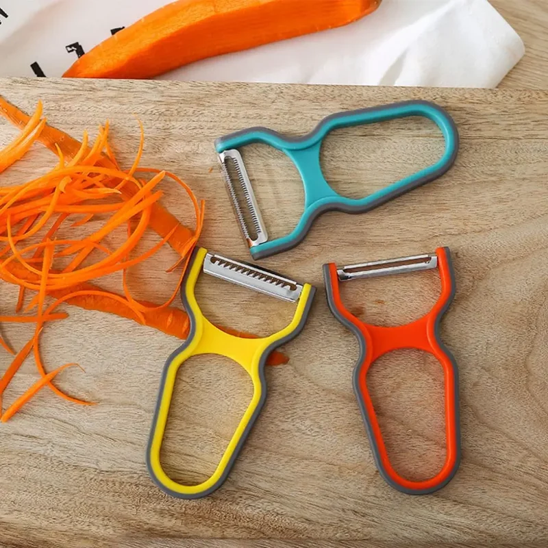 Eplucheur Multi-fonction Acier Inoxydable | Lot de 3 Outils Cuisine