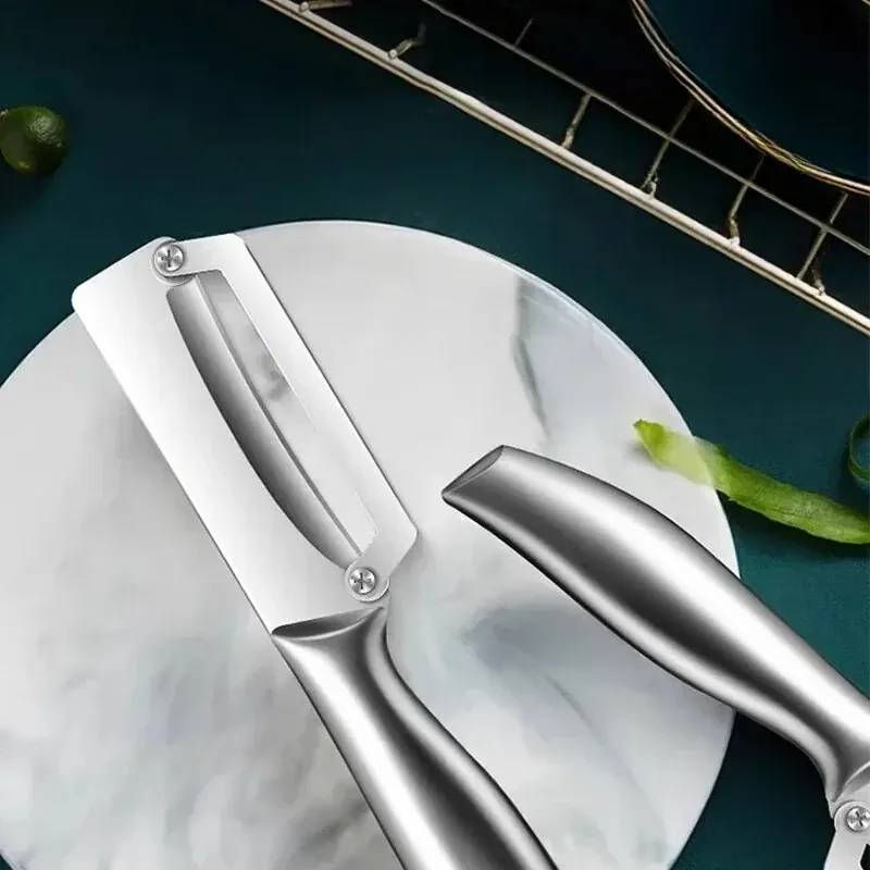 Éplucheur en Acier Inoxydable pour Courges et Fruits Épais