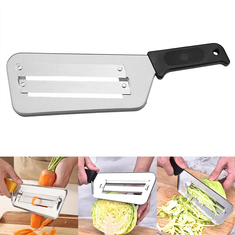 Coupe-légumes Inox Multifonction avec Poignée | Slicer de Chou
