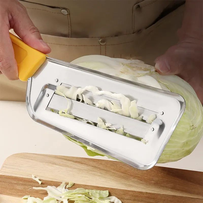 Coupe-légumes Inox Multifonction avec Poignée | Slicer de Chou