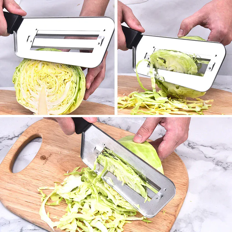 Coupe-légumes Inox Multifonction avec Poignée | Slicer de Chou