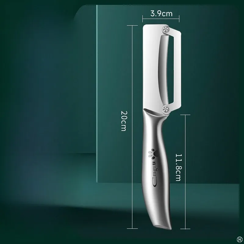 Éplucheur en Acier Inoxydable avec Poignée en Bois | Durable