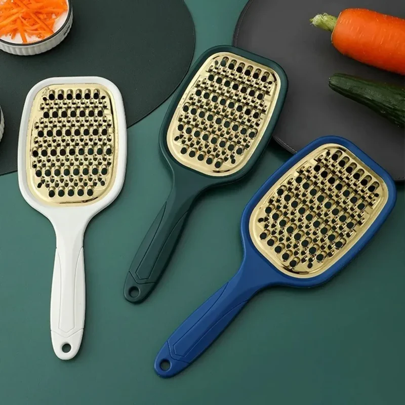 Coupe-légumes Multifonction Inox 2 Lames | Râpe à Fruits et Légumes