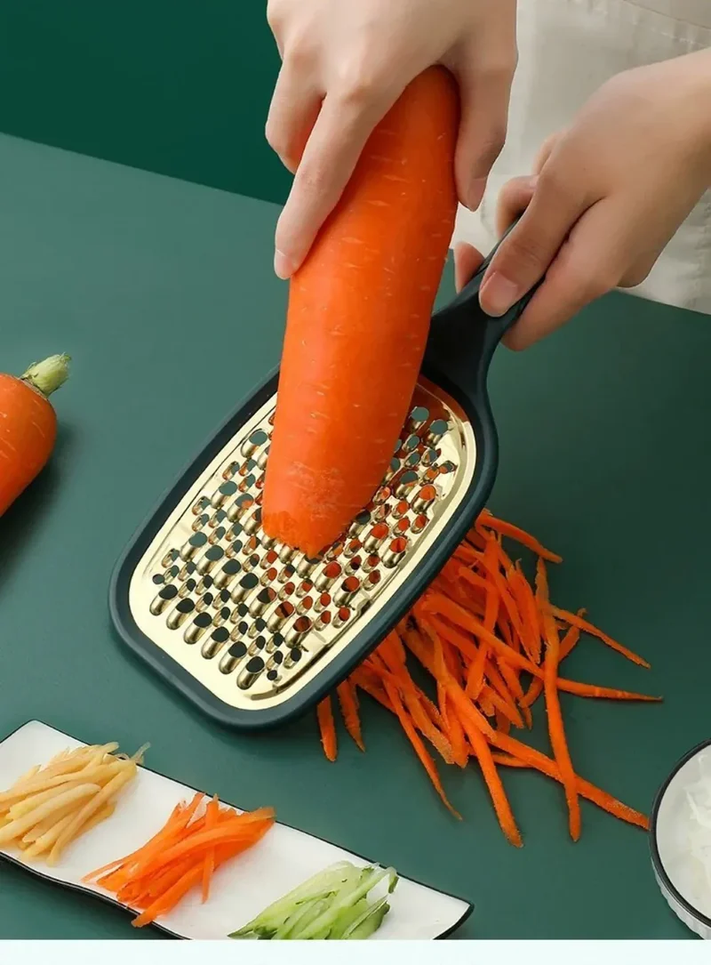 Coupe-légumes Multifonction Inox 2 Lames | Râpe à Fruits et Légumes