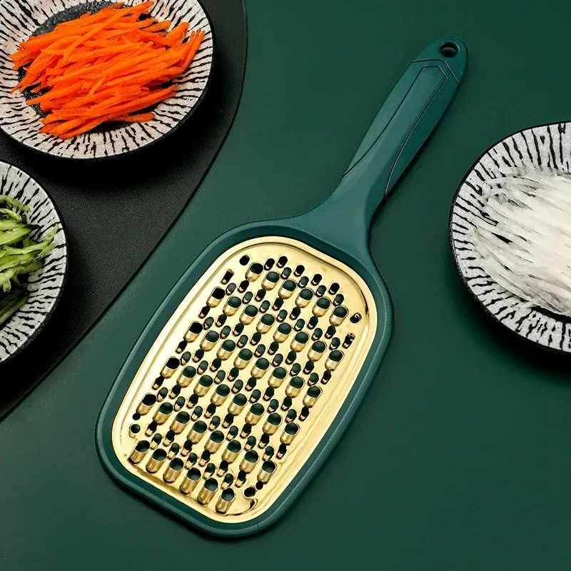 Coupe-légumes Multifonction Inox 2 Lames | Râpe à Fruits et Légumes
