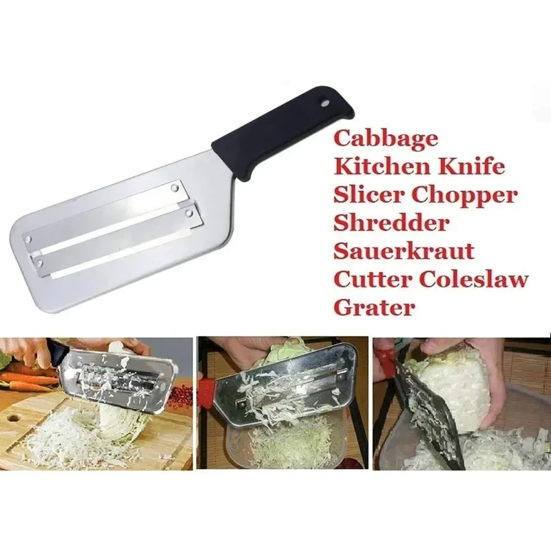 Coupe-légumes Inox Multifonction | Slicer Lame Plate Acier 2 pièces
