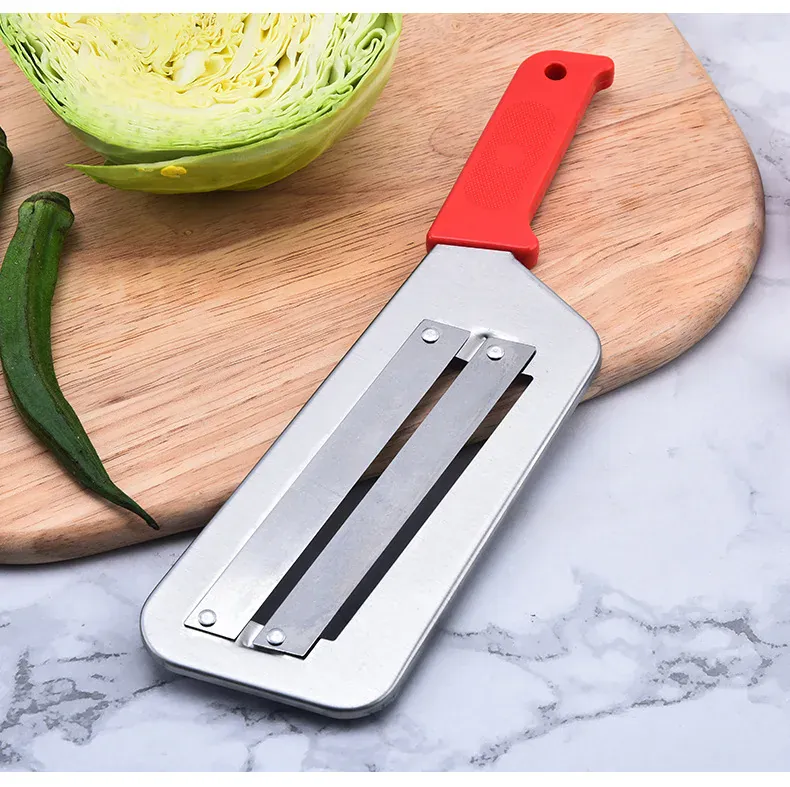 Coupe-légumes Inox Multifonction | Slicer Lame Plate Acier 2 pièces