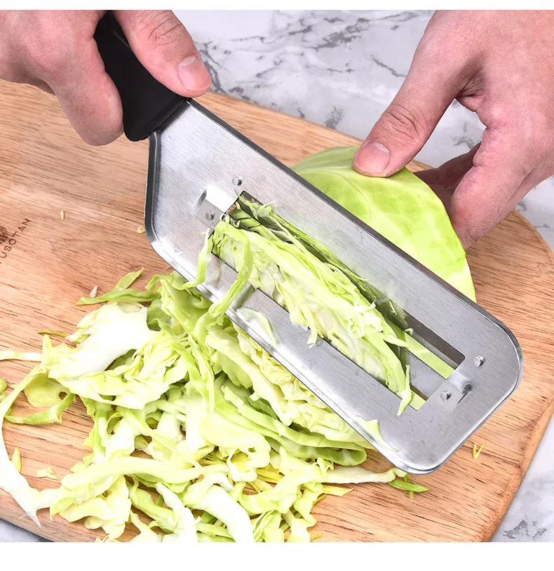 Coupe-légumes Inox Multifonction | Slicer Lame Plate Acier 2 pièces