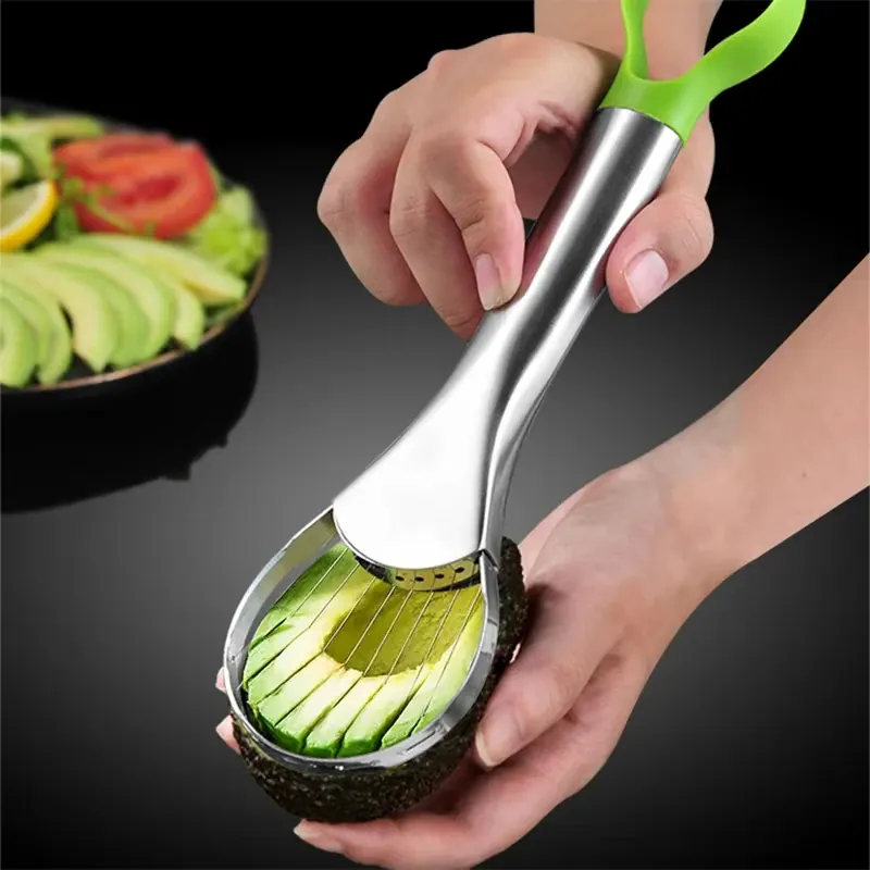 Éplucheur Inox 2 en 1 | Coupe et Dénoyauteur Avocat et Kiwi