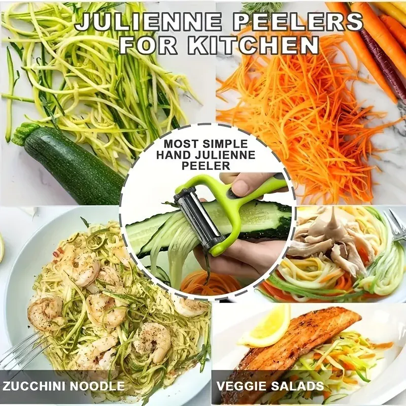 Éplucheur Multifonction 3 en 1 en Acier Inoxydable | Outils de Cuisine