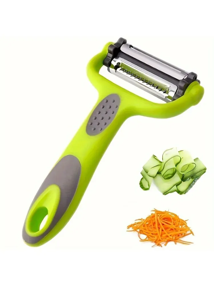 Éplucheur Multifonction 3 en 1 en Acier Inoxydable | Outils de Cuisine