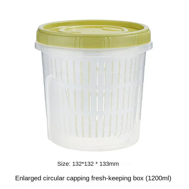 Boîte de Rangement Frigo Hermétique 700ml avec Grille Égouttoir