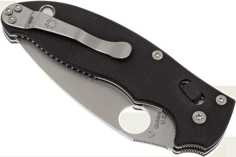 Couteau pliant Spyderco Manix 2 C101GP2 manche G10 noir 11,8cm