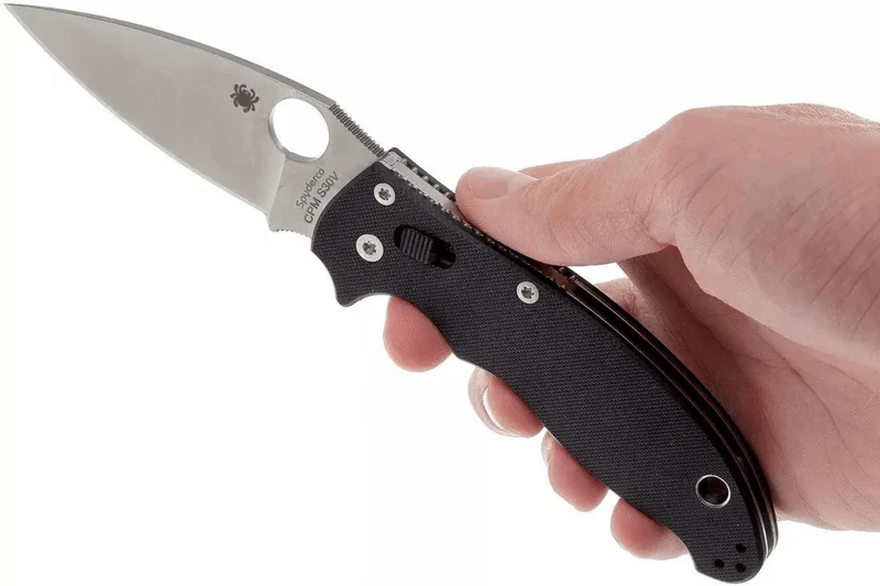 Couteau pliant Spyderco Manix 2 C101GP2 manche G10 noir 11,8cm