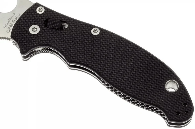 Couteau pliant Spyderco Manix 2 C101GP2 manche G10 noir 11,8cm