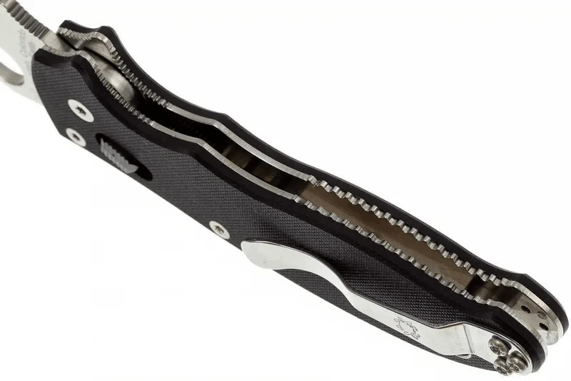 Couteau pliant Spyderco Manix 2 C101GP2 manche G10 noir 11,8cm