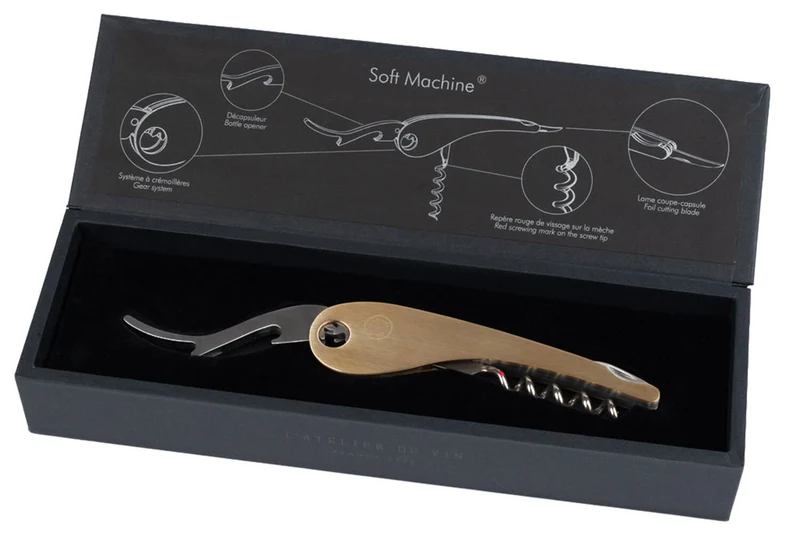 Tire bouchon sommelier L'Atelier du vin Soft Machine Brass