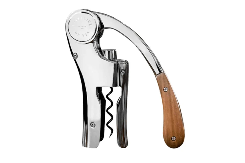 Coffret tire bouchon L'Atelier du vin Oeno Motion Wood & Chrome bois massif