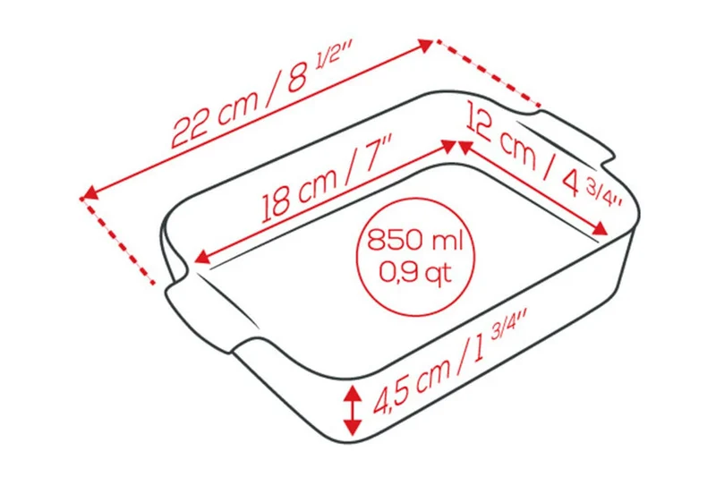 Plat four individuel rectangle Peugeot Appolia en céramique écru 22x12x4,5cm
