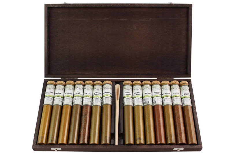 Coffret d'épices Le Monde en Tube Alchimie 14 tubes + cuillère-mesure