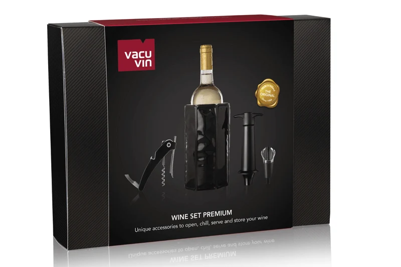 Coffret vin Vacu Vin Premium à 4 pièces