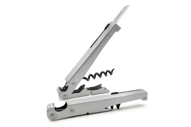 Tire-bouchon sommelier Pulltex Quadratt en acier inoxydable
