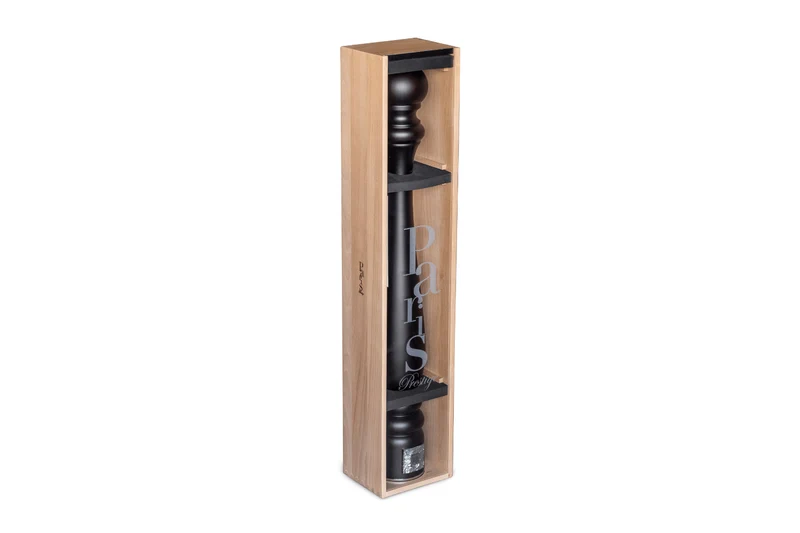 Moulin à poivre manuel de collection Peugeot Paris Prestige en bois laqué noir 110cm - Edition limitée