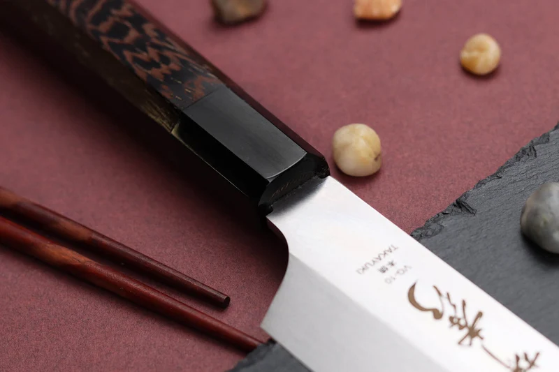 Couteau yanagiba kiritsuke 30cm japonais artisanal Sakai Takayuki Honyaki Shoryu VG10